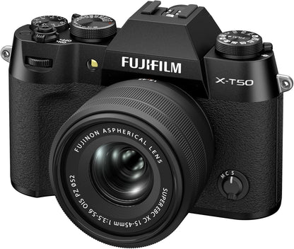 Fujifilm X-T50 Mirrorless Camera with XC 15-45mm F/3.5-5.6 Lens (Charcoal Silver) Fujifilm