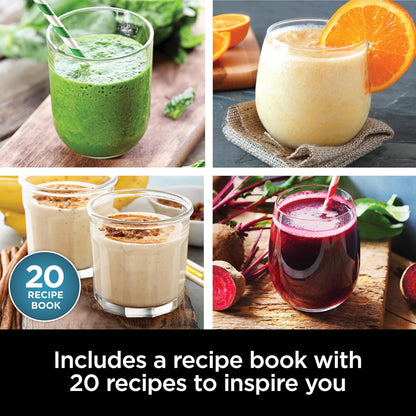 Powerful Ninja Nutri-Blender Plus 900W Personal Blender for Smoothies, Shakes & Ice Crushing Black - (AU Version) - Pristine - refurbished Ninja