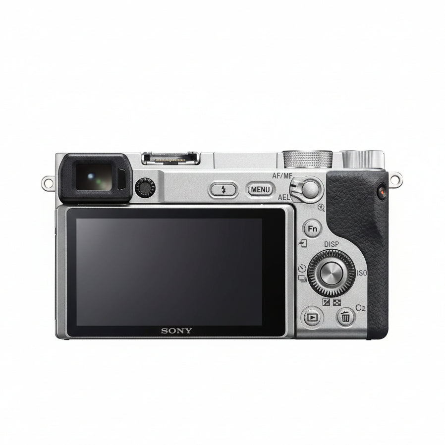 Sony Alpha A6400 Twin Lens Kit - Black/Silver with 16-50mm & 55-210mm Lenses