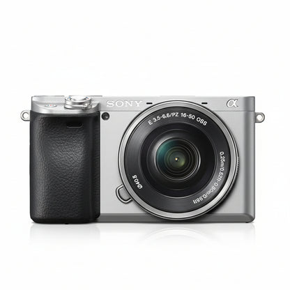 Sony Alpha A6400 Twin Lens Kit - Black/Silver with 16-50mm & 55-210mm Lenses