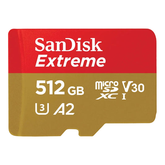 SanDisk Extreme microSDXC UHS-I 512GB Memory Card - No Adapter