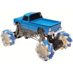 Climbing Stunt Car with Cool Lights and Music - Skidding and Drift Action - 2.4GHz - 1:16 Scale (Blue) Tristar