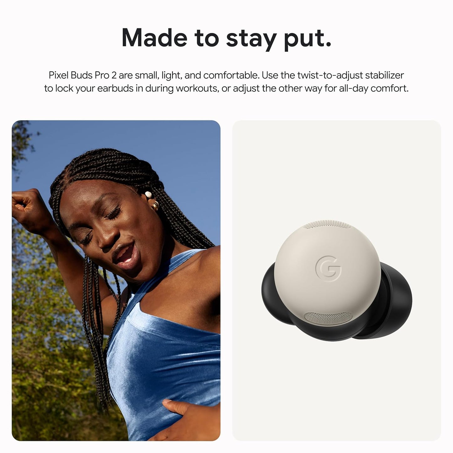 Google Pixel Buds Pro 2 - Porcelain (Wireless Noise-Cancelling Earbuds) Google