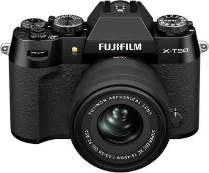 Fujifilm X-T50 Mirrorless Camera with XC 15-45mm F/3.5-5.6 Lens (Charcoal Silver) Fujifilm