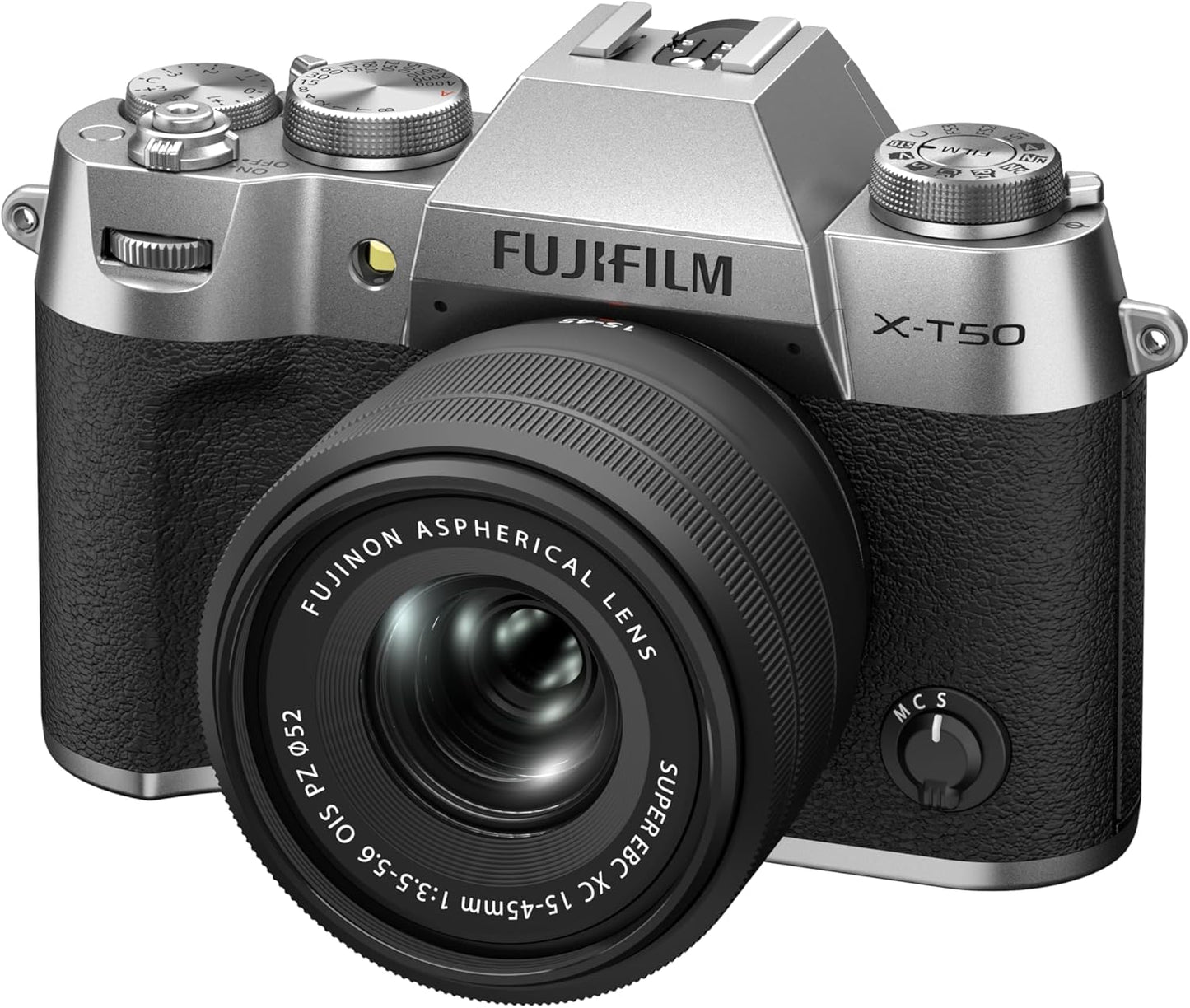 Fujifilm X-T50 Silver Mirrorless Camera Body – High-Resolution Sensor Fujifilm
