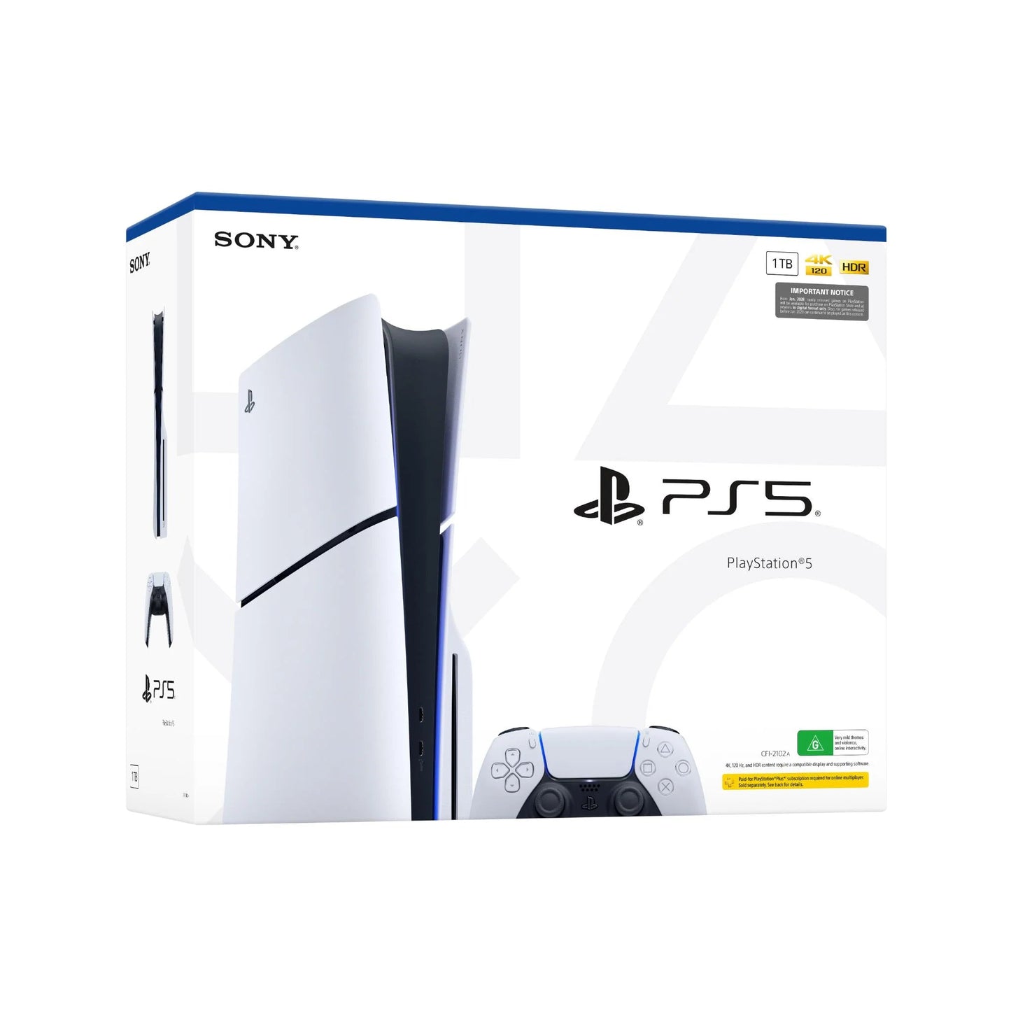 Sony PlayStation PS5 Slim Disc 1TB (2023) Edition - Pristine Refurbished (Copy) SONY