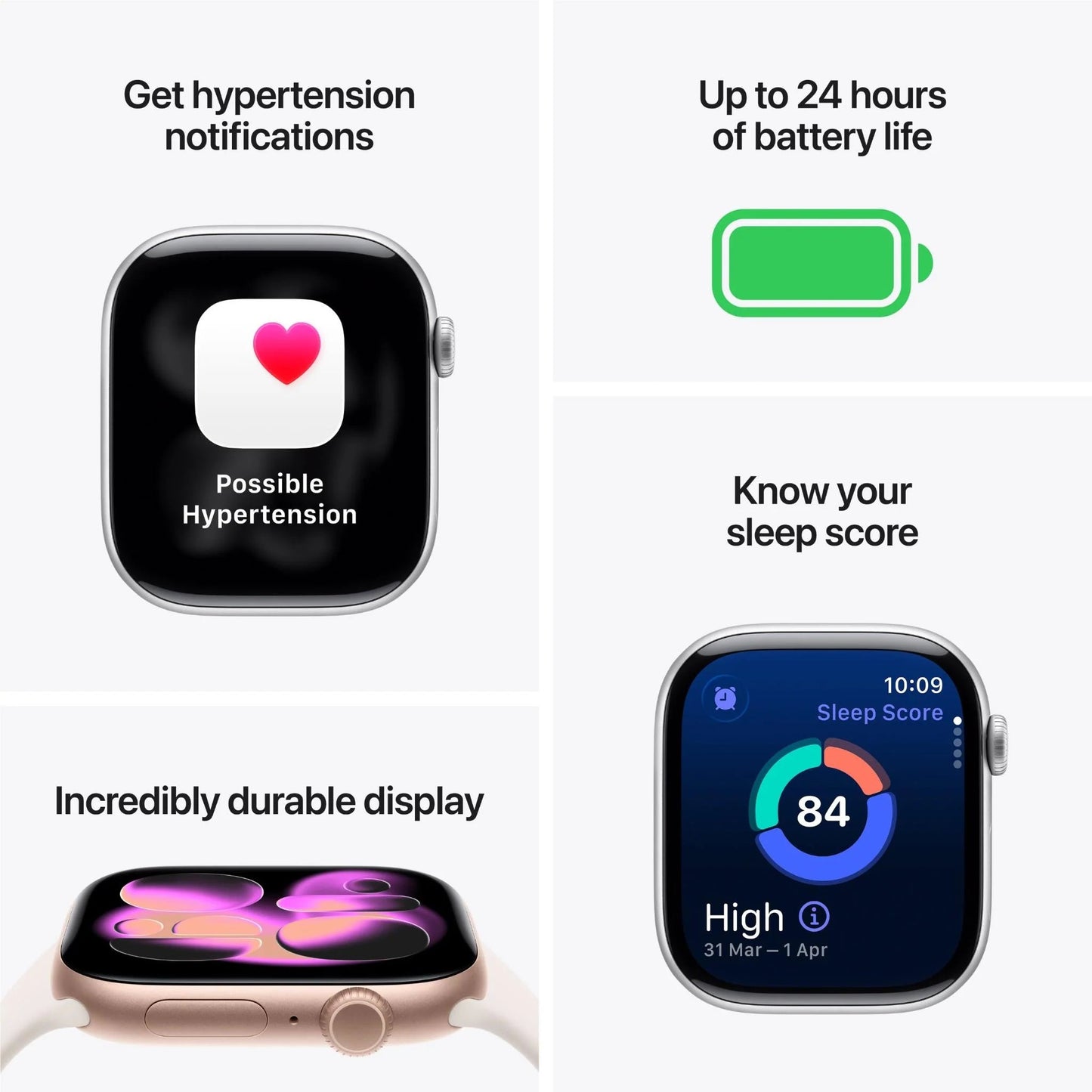 Apple Watch Series 11 46mm Jet Black Aluminium Case GPS Sport Band (M/L) – Black APPLE