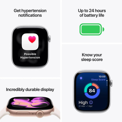 Apple Watch Series 11 46mm Jet Black Aluminium Case GPS Sport Band (M/L) – Black APPLE