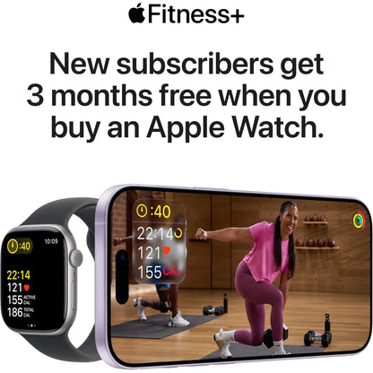 Apple Watch Series 11 46mm Jet Black Aluminium Case GPS Sport Band (M/L) – Black APPLE