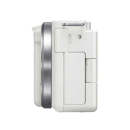 Sony ZV‑E10K Digital Camera Mirrorless Camera with 16-50mm II Lens - White Tristar Online