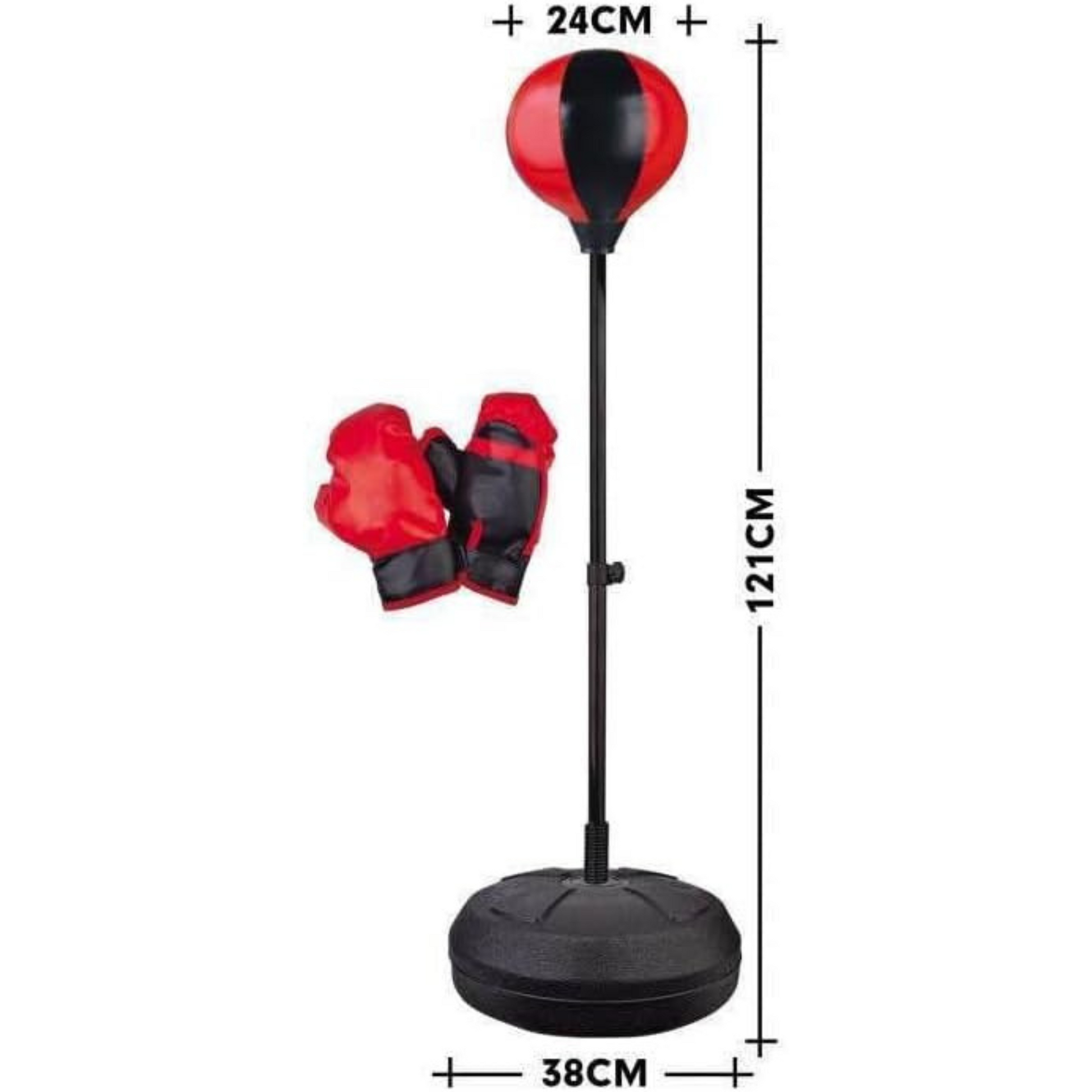 Boxing Punching Speed Ball Set - 121cm Height - Perfect for Kids' Boxing and Fitness Fun Tristar
