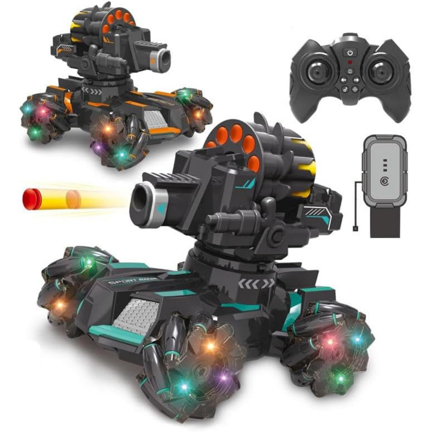 Gesture Sensing Stunt Car Remote Control - Soft Bullet Shooting - Lateral Remote Control - Exciting Toy Kit Tristar
