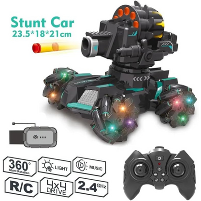 Gesture Sensing Stunt Car Remote Control - Soft Bullet Shooting - Lateral Remote Control - Exciting Toy Kit Tristar
