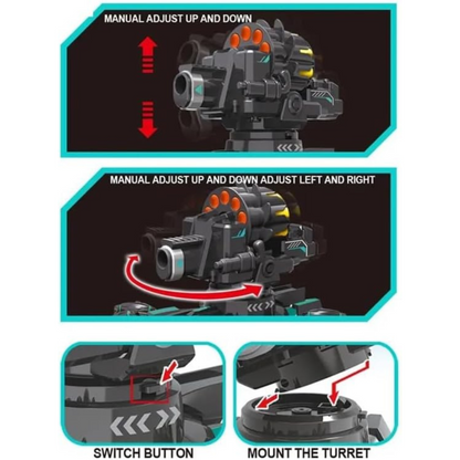 Gesture Sensing Stunt Car Remote Control - Soft Bullet Shooting - Lateral Remote Control - Exciting Toy Kit Tristar