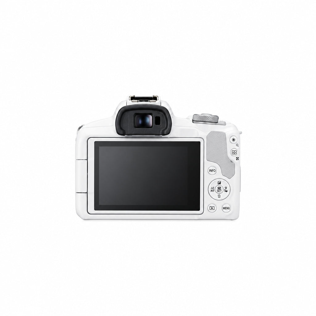 Canon EOS R50 Mirrorless Camera Kit (Black) with RF-S 18-45mm & RF-S 55-210mm Lens Bundle - Silver