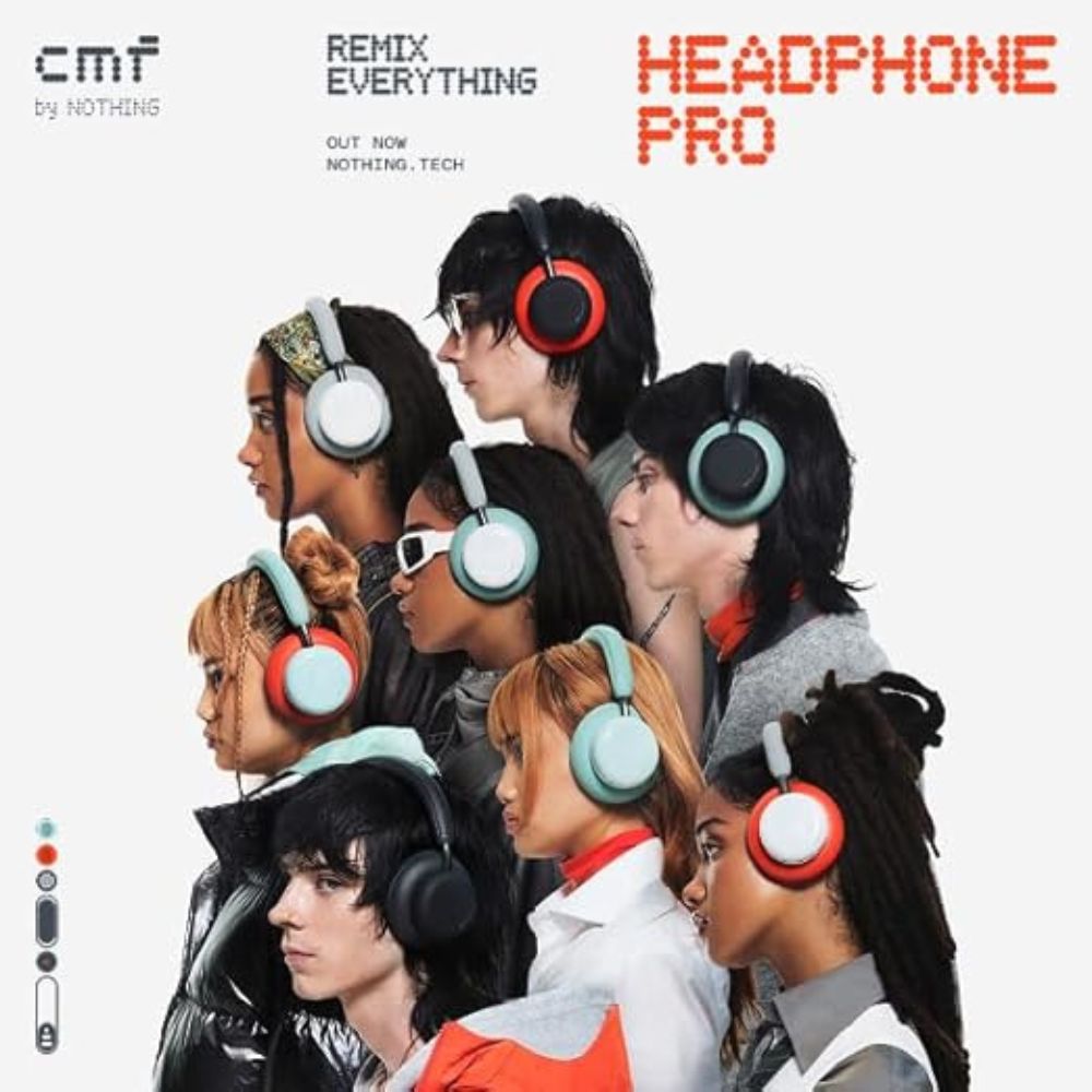 Nothing CMF by Nothing Headphone Pro (B175) - Light Green, Light Grey