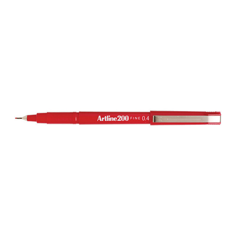 Artline 200 Fline Pen Red Bx12 Artline