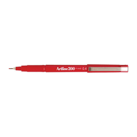 Artline 200 Fline Pen Red Bx12 Artline