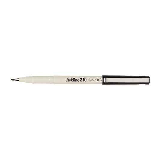 Artline 210 Pen 0.6mm Blk Bx12 Artline