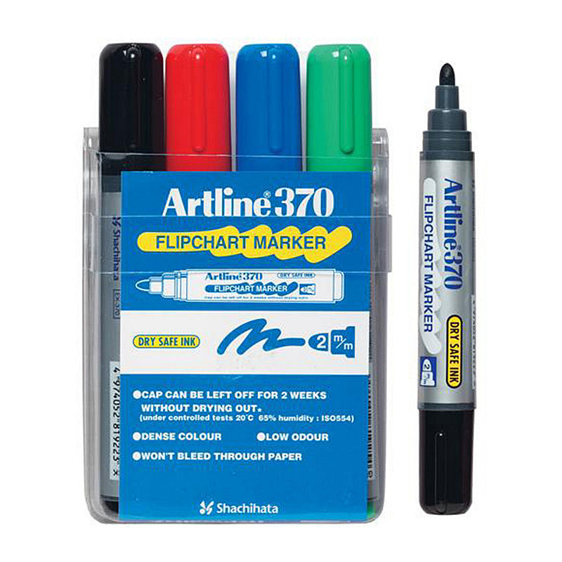 Artline 370 FChrt Mkr Ast Wlt4 Artline
