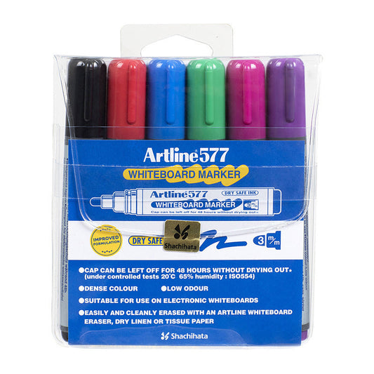 Artline 577 W/Brd Mkr Ast Wlt6 Artline