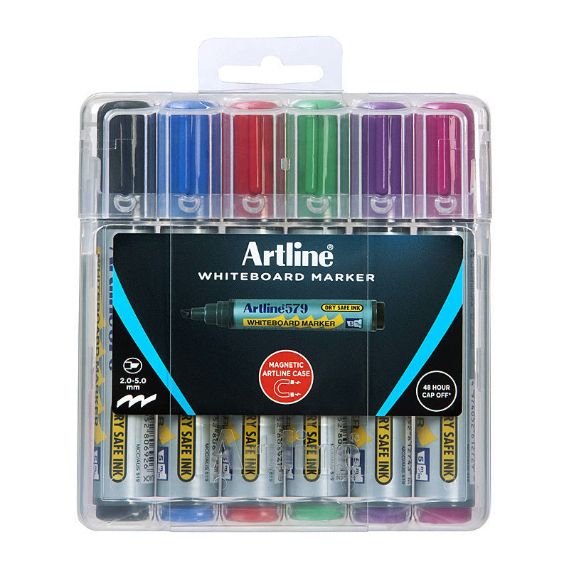 Artline 579 W/B Mrker Asst Pk6 Artline