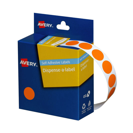 AV Disp Orange 14mm Roll1050 Avery