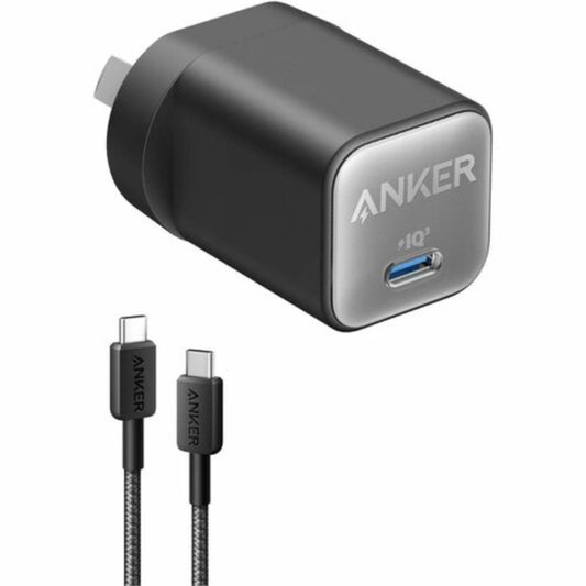Anker 511 Nano 3 black charger on a white background