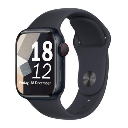 Refurbished Apple Watch Series 8 showing edge-to-edge display and sport band