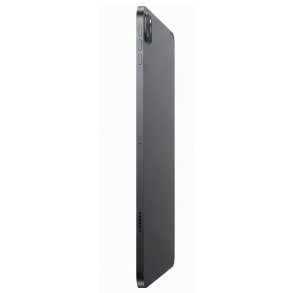 Refurbished Space Gray iPad Pro 11″ 128 GB – angled front‑side view, clean edges