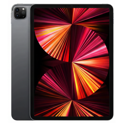 Refurbished Apple iPad Pro 11‑inch 128GB Space Gray – front view with screen off