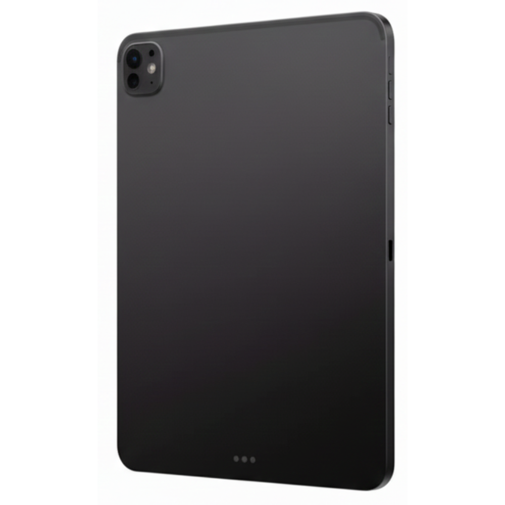 Refurbished unlocked iPad Pro 13″ 256 GB Space Black — angled view showing slim profile