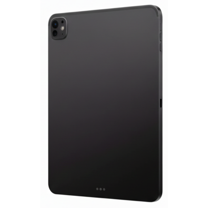 Refurbished unlocked iPad Pro 13″ 256 GB Space Black — angled view showing slim profile