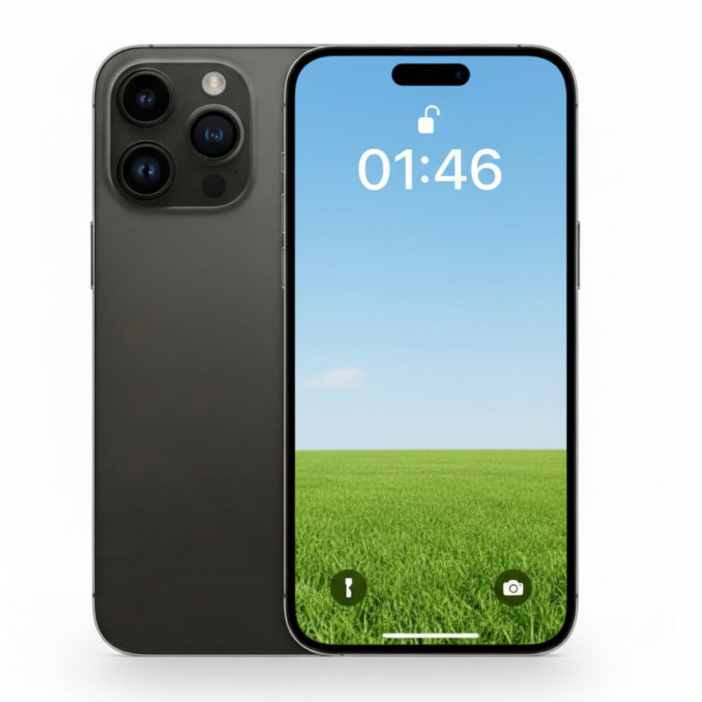 Apple iPhone 14 Pro Max - 128GB / 256GB / 512GB / 1TB - Space Black, Silver, Gold & Deep Purple With 80% battery - Pristine - Refurbished