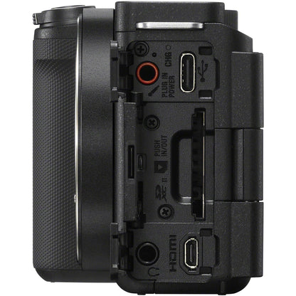 Sony ZV-E10 Mirrorless Camera with 16-50mm Lens (ILCZV-E10L) – 24.2MP APS-C, 4K Video, Black SONY