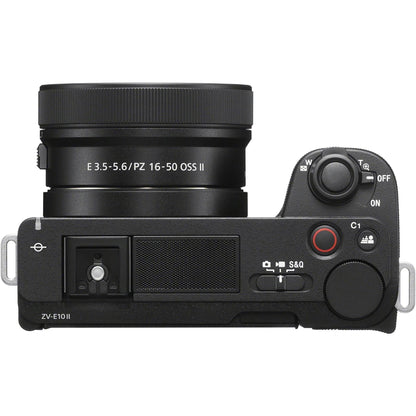 Sony ZV-E10 Mirrorless Camera with 16-50mm Lens (ILCZV-E10L) – 24.2MP APS-C, 4K Video, Black SONY