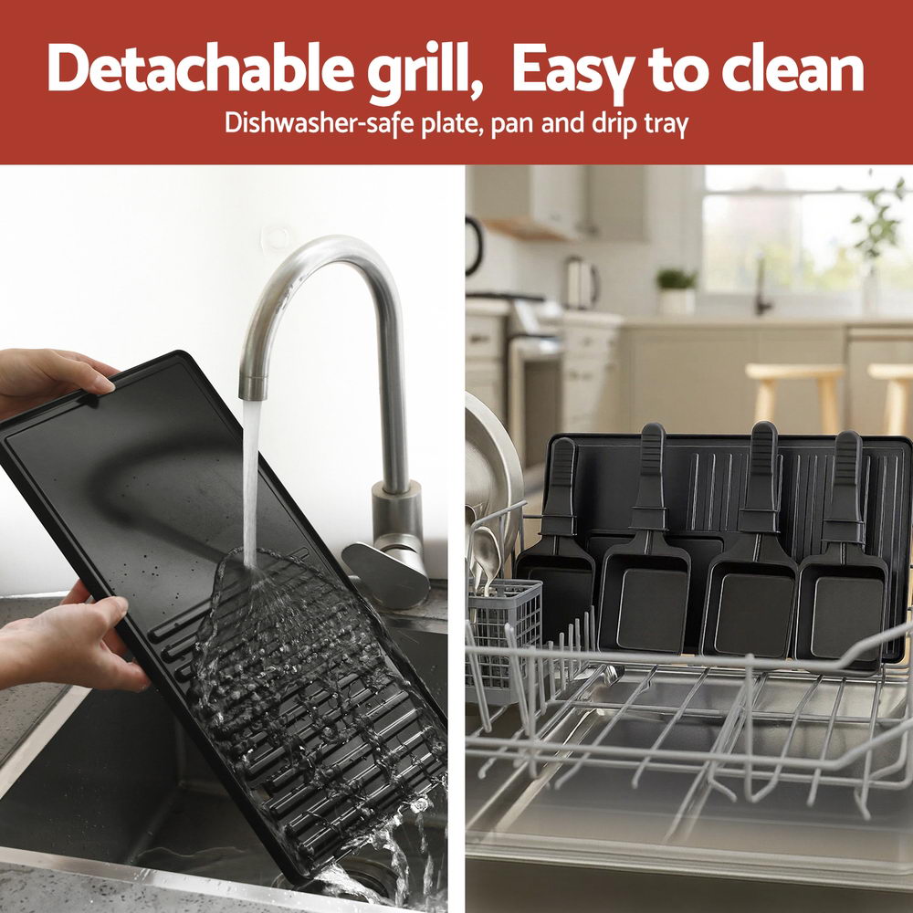 Grillz 1400W Electric BBQ Grill w/ 7 Cooking Pans Tristar Online