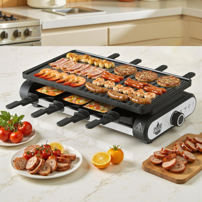 Grillz 1400W Electric BBQ Grill w/ 7 Cooking Pans Tristar Online