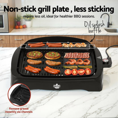 Grillz 1950W Electric BBQ Grill Non-stick Plate for Indoor Outdoor Tristar Online