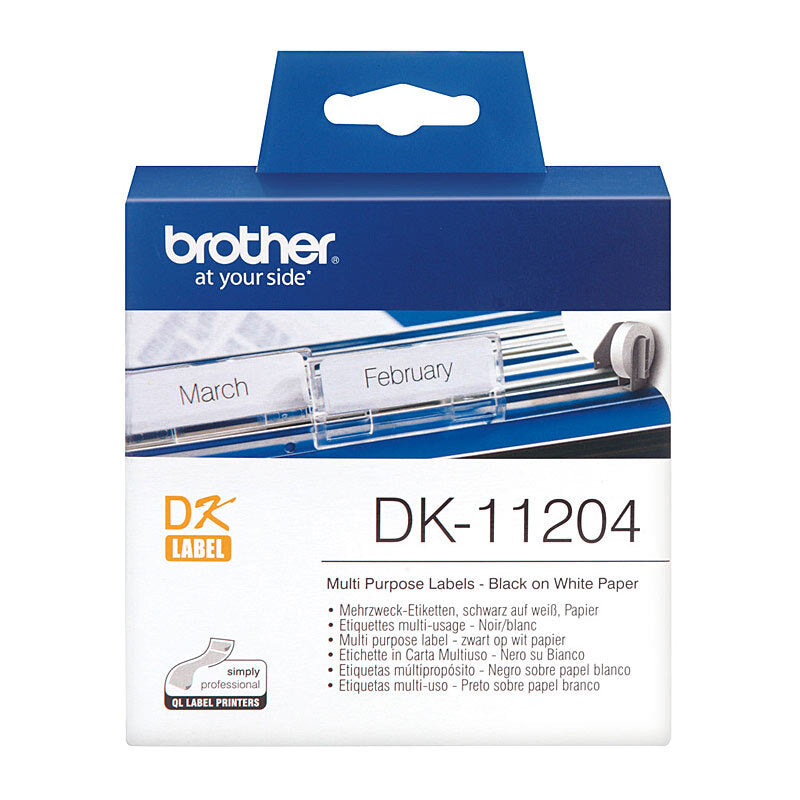 Brother DK11204 White Label Brother