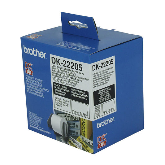Brother DK22205 White Roll Brother