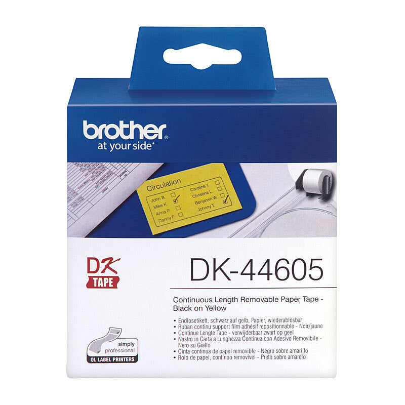 Brother DK44605 Yellow Roll Brother