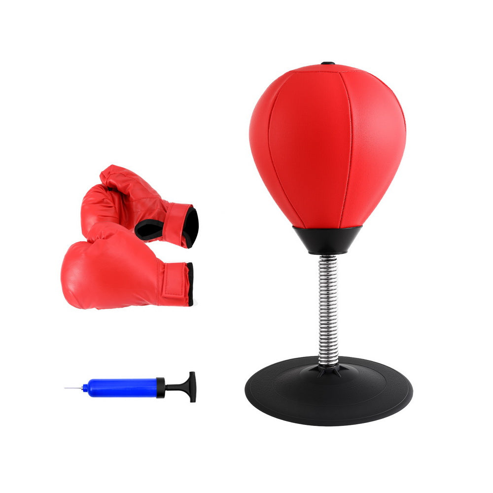 Everfit Desktop Punching Boxing Bag Stand Set with Pump Swivel Speed Balls Tristar Online