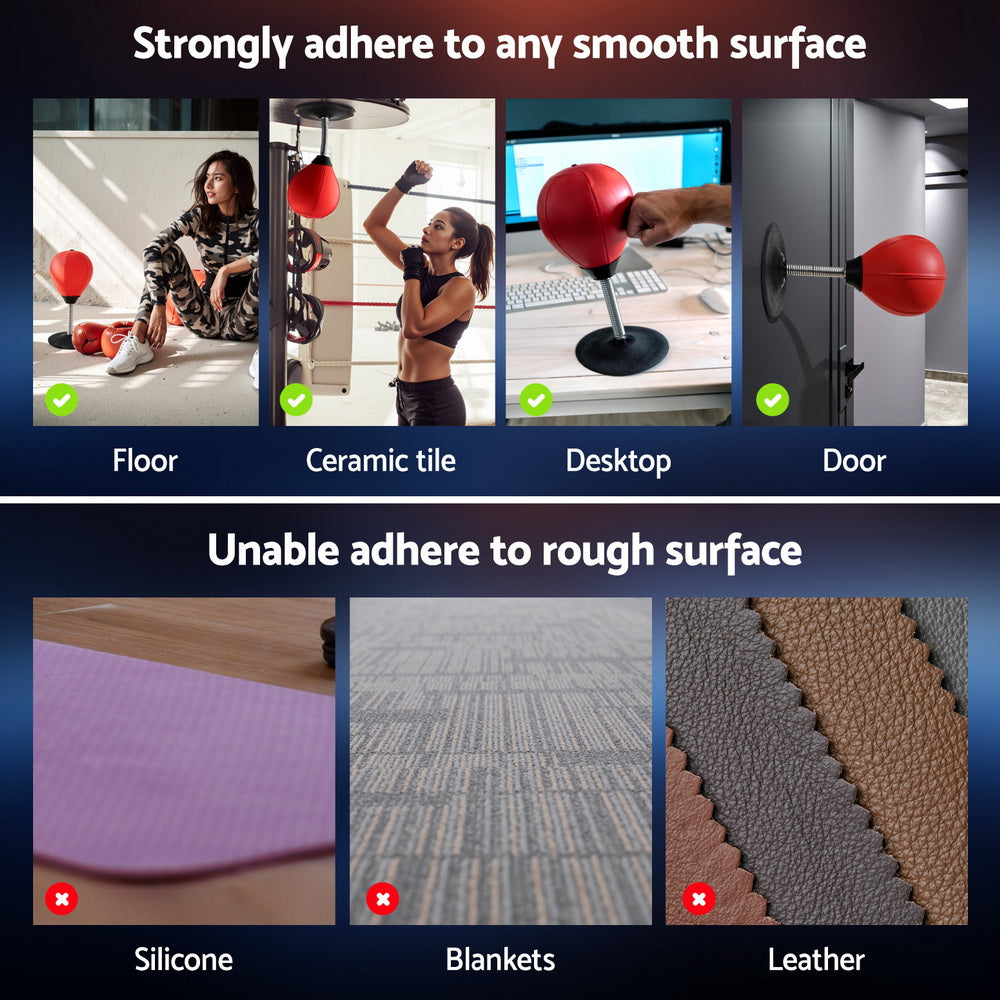 Everfit Desktop Punching Boxing Bag Stand Set with Pump Swivel Speed Balls Tristar Online