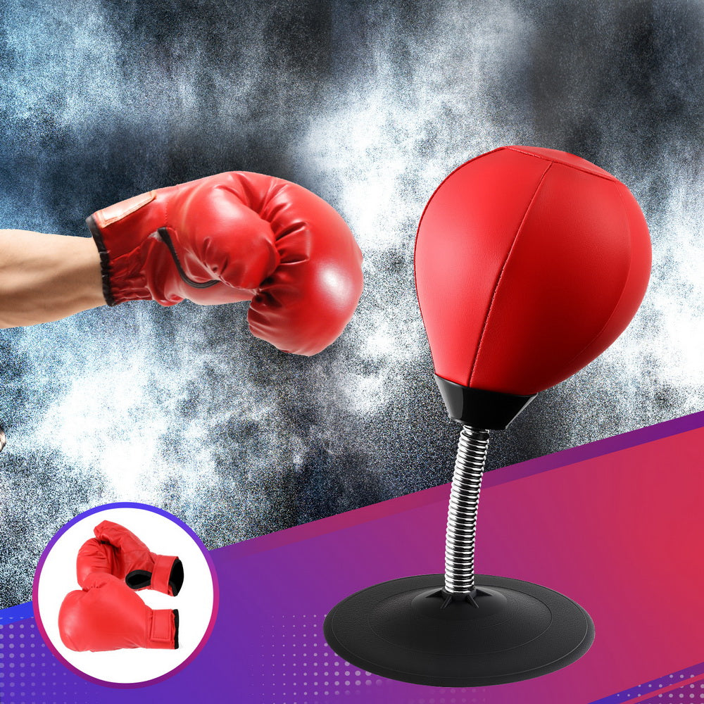 Everfit Desktop Punching Boxing Bag Stand Set with Pump Swivel Speed Balls Tristar Online