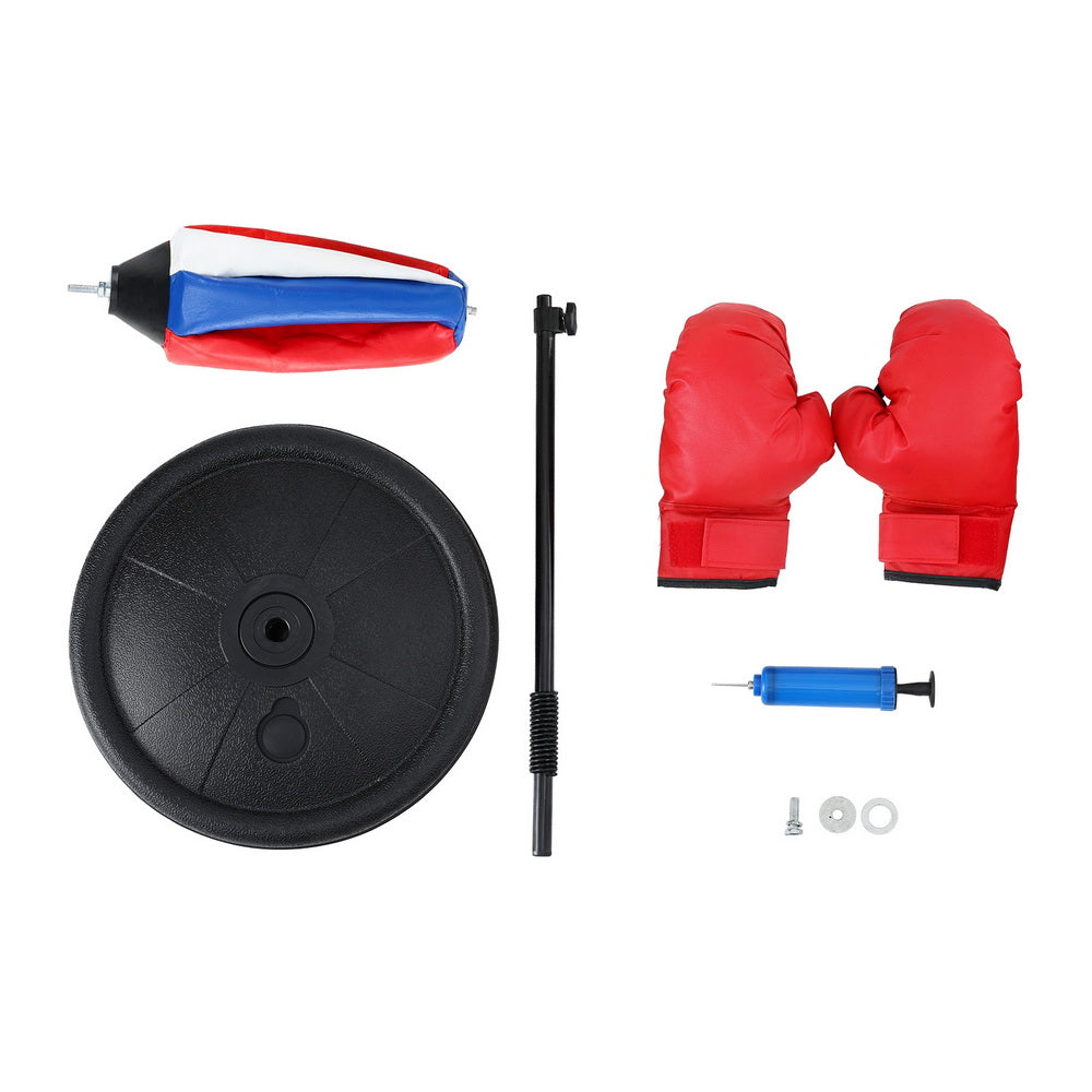 Everfit Kids Punching Bag Stand Set Adjustable 76-112cm with Gloves & Pump Tristar Online