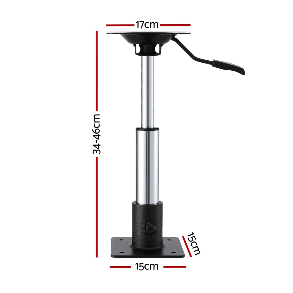 Seamanship Boat Seat Pedestal 34-46cm Adjustable Gas Lift 360 Degrees Swivel Tristar Online