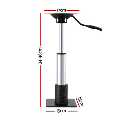 Seamanship Boat Seat Pedestal 34-46cm Adjustable Gas Lift 360 Degrees Swivel Tristar Online