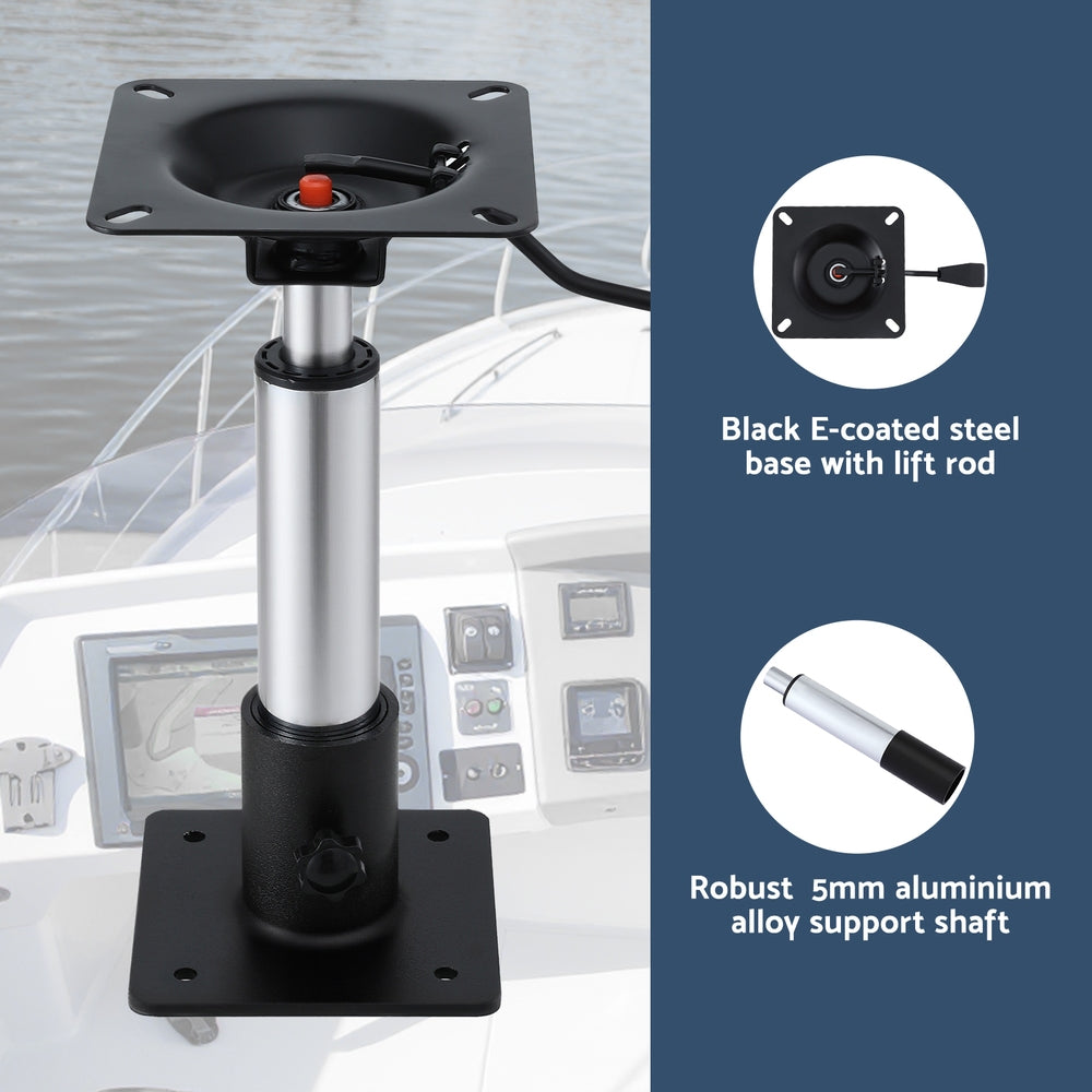 Seamanship Boat Seat Pedestal 34-46cm Adjustable Gas Lift 360 Degrees Swivel Tristar Online