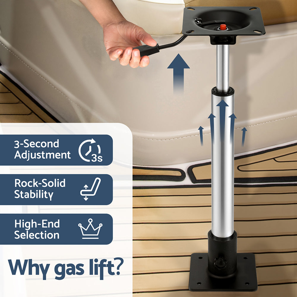 Seamanship Boat Seat Pedestal 55-75cm Adjustable Gas Lift 360 Degrees Swivel Tristar Online